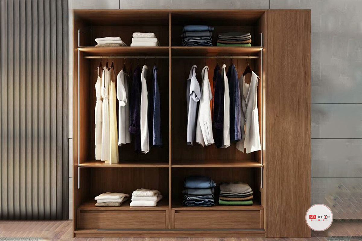 Tủ treo quần áo 6 ngăn thông minh IKEA SKUBB - màu trắng